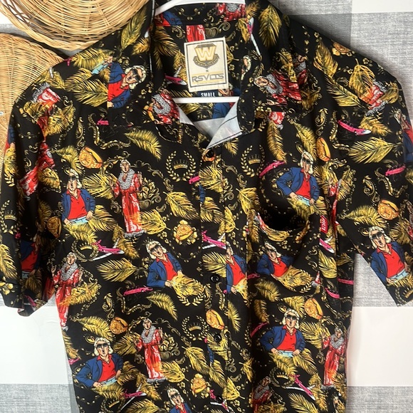 Rick Flare Button Up Mens Shirt - Picture 2 of 7